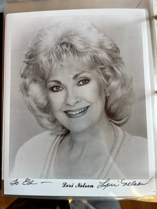 LORI NELSON, actress, autograph