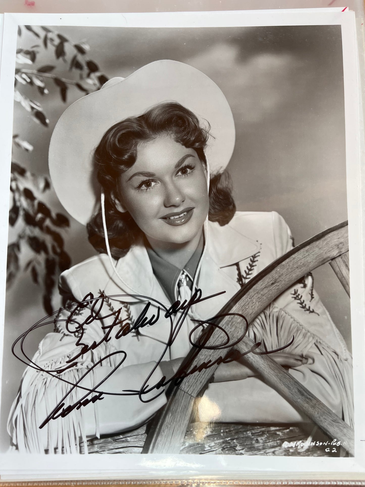 ANN ROBINSON, actress, autograph