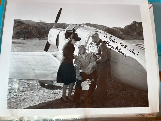 KATHRYN ADAMS, Sky Raiders (1941) autograph