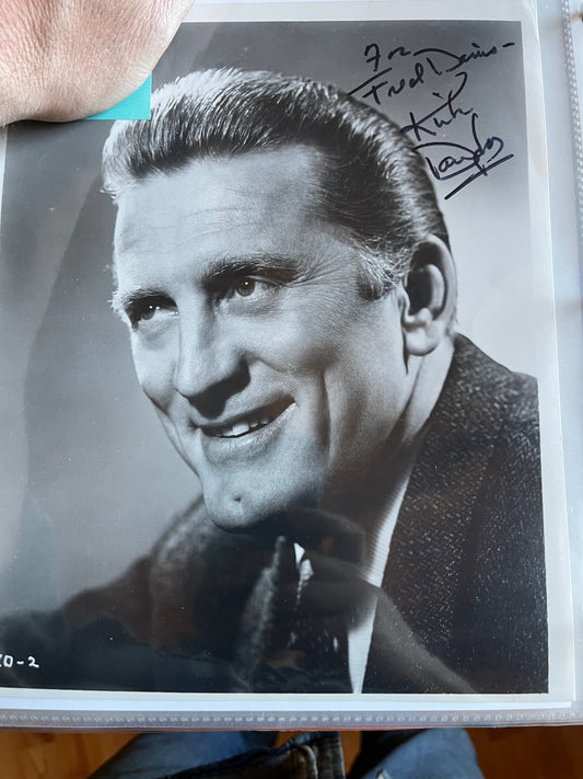 KIRK DOUGLAS, actor, autograph
