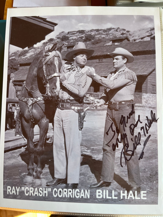 BILL HALE, actor, autograph