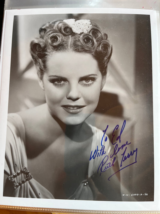 RUTH TERRY, actress, autograph
