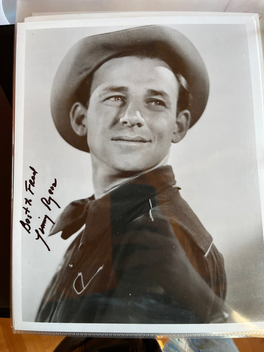 JIMMY ROGERS, Hopalong Cassidy sidekick, autograph