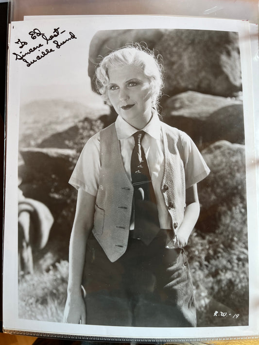 LUCILLE LUND, actress, autograph