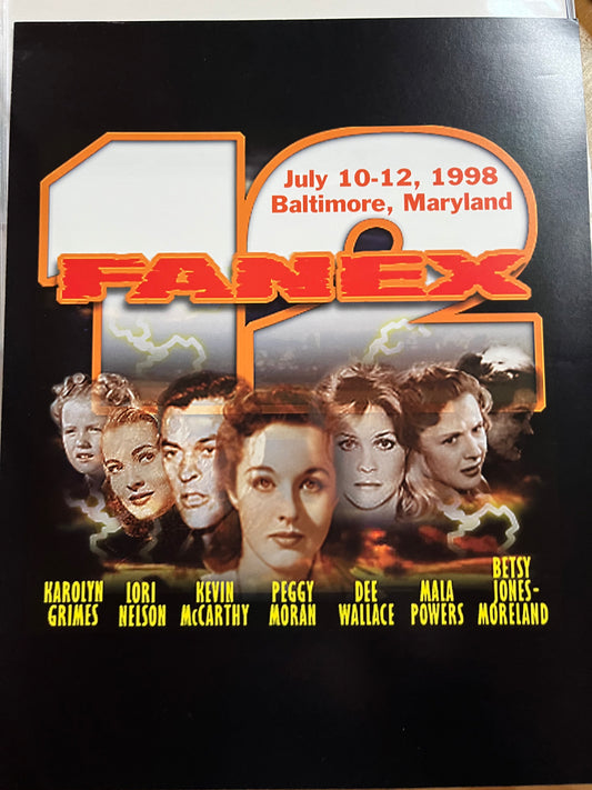 FANEX 12 Program, Kevin McCarthy, Mala Powers, nine autographs!!