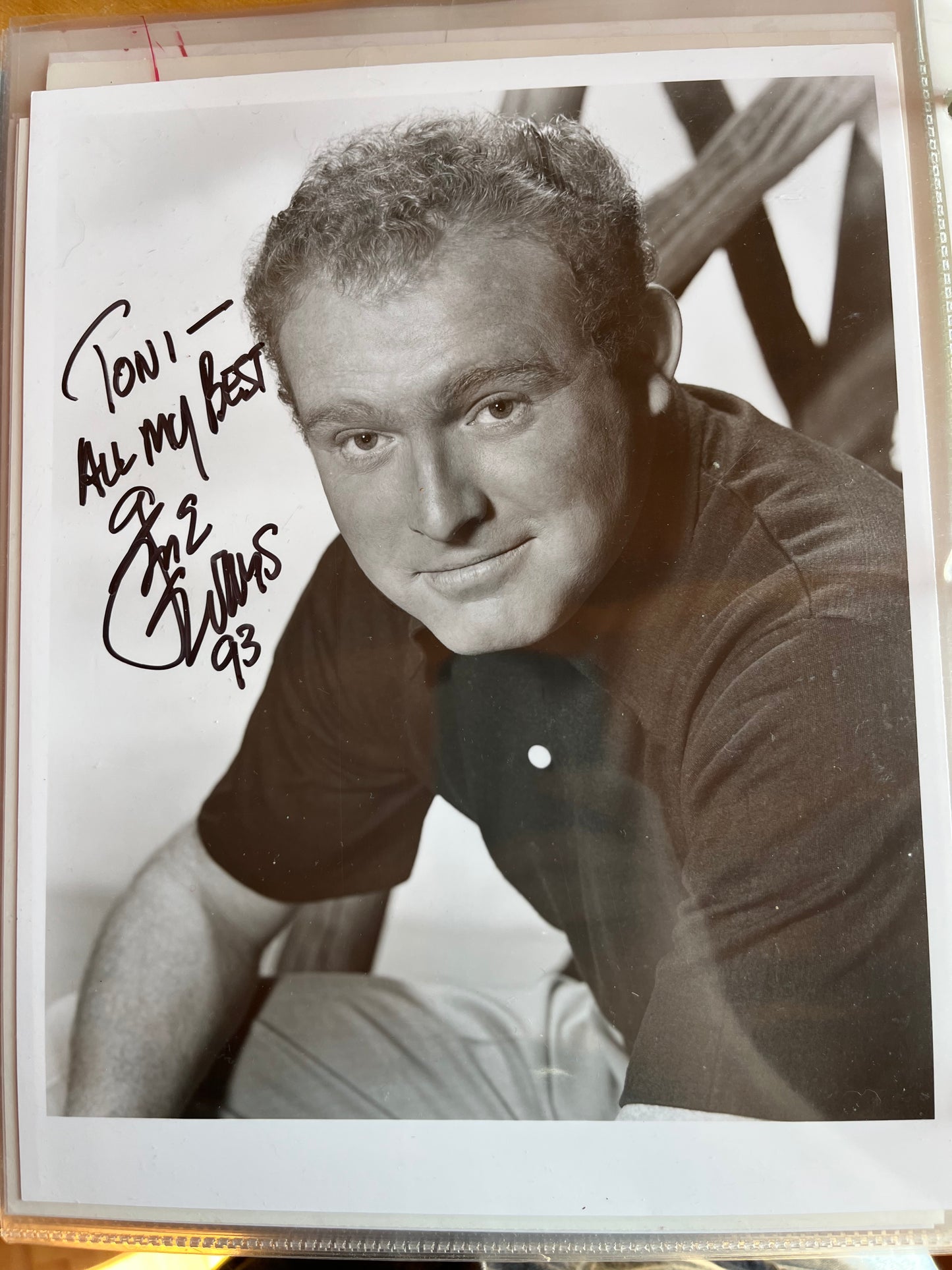 GENE EVANS, character actor, autograph