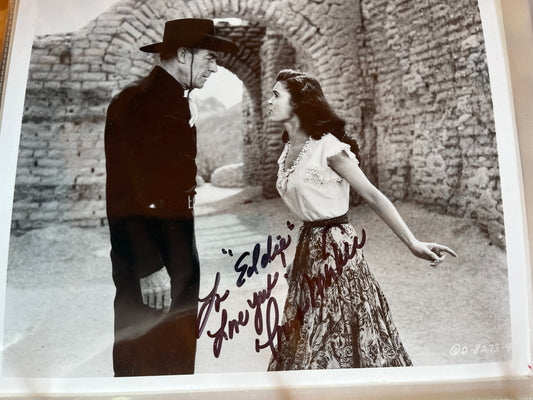 DONNA MARTELL, Ten Wanted Men (1955), autograph