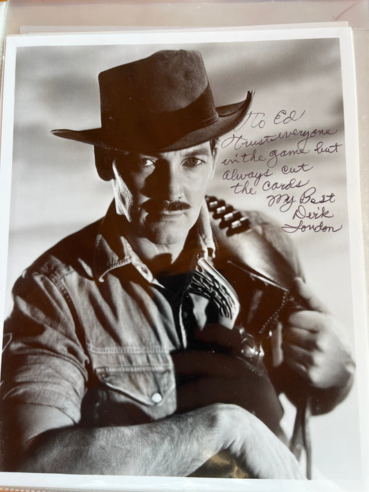 DIRK LONDON, actor, autograph