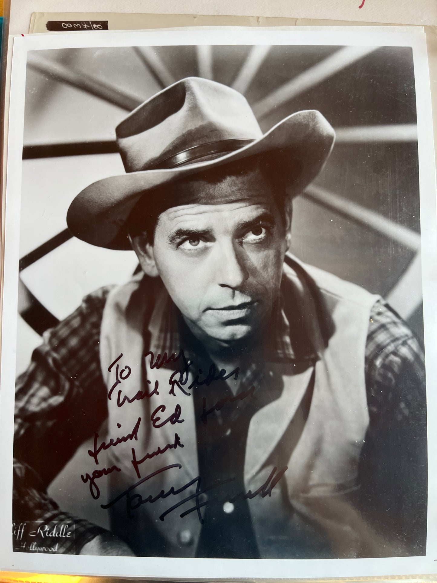 TOMMY FARRELL, character actor, autograph