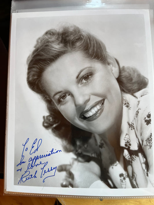 RUTH TERRY, actress, autograph