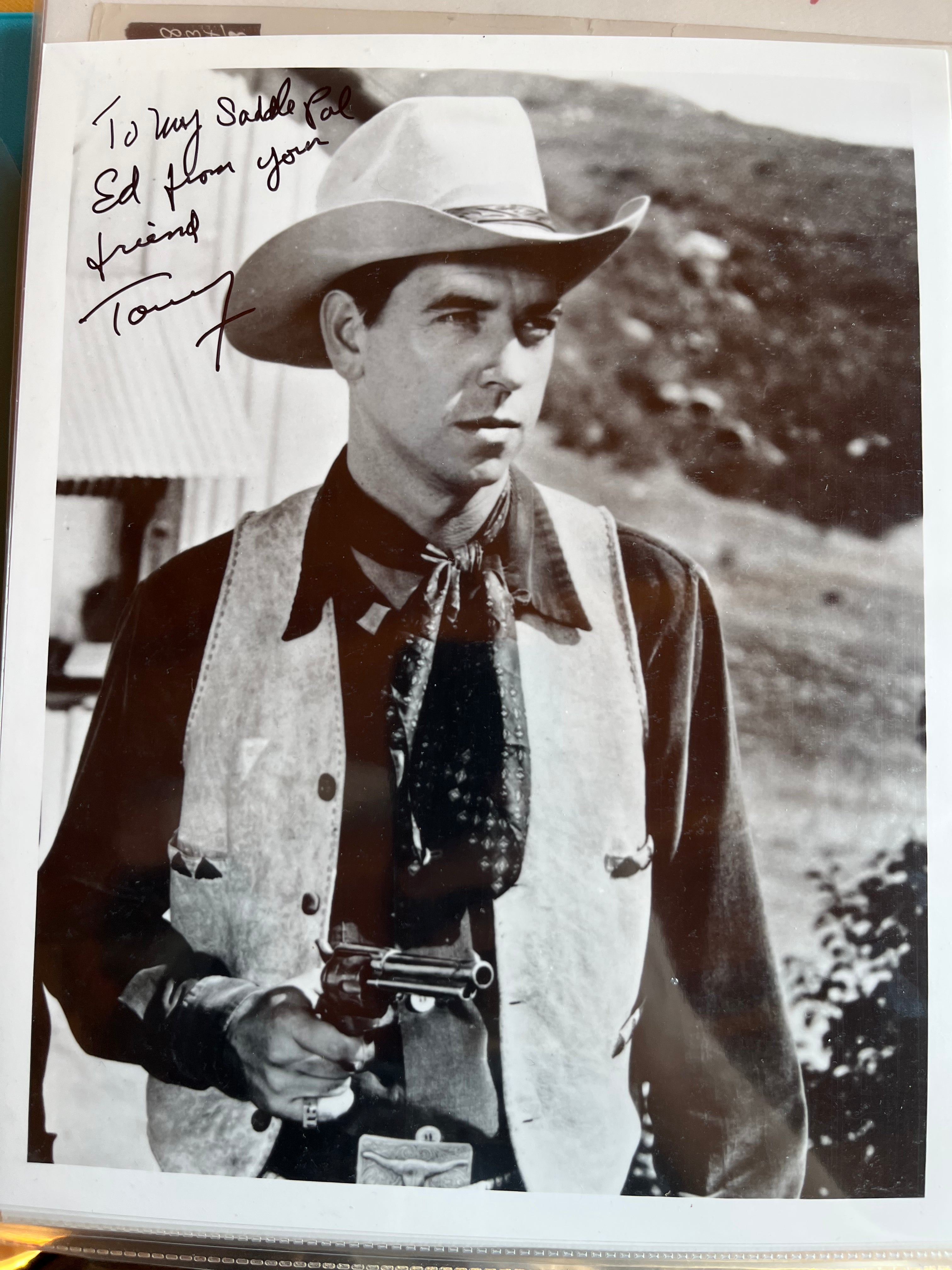 TOMMY FARRELL, character actor, autograph Williamsburg Nostalgia Fest