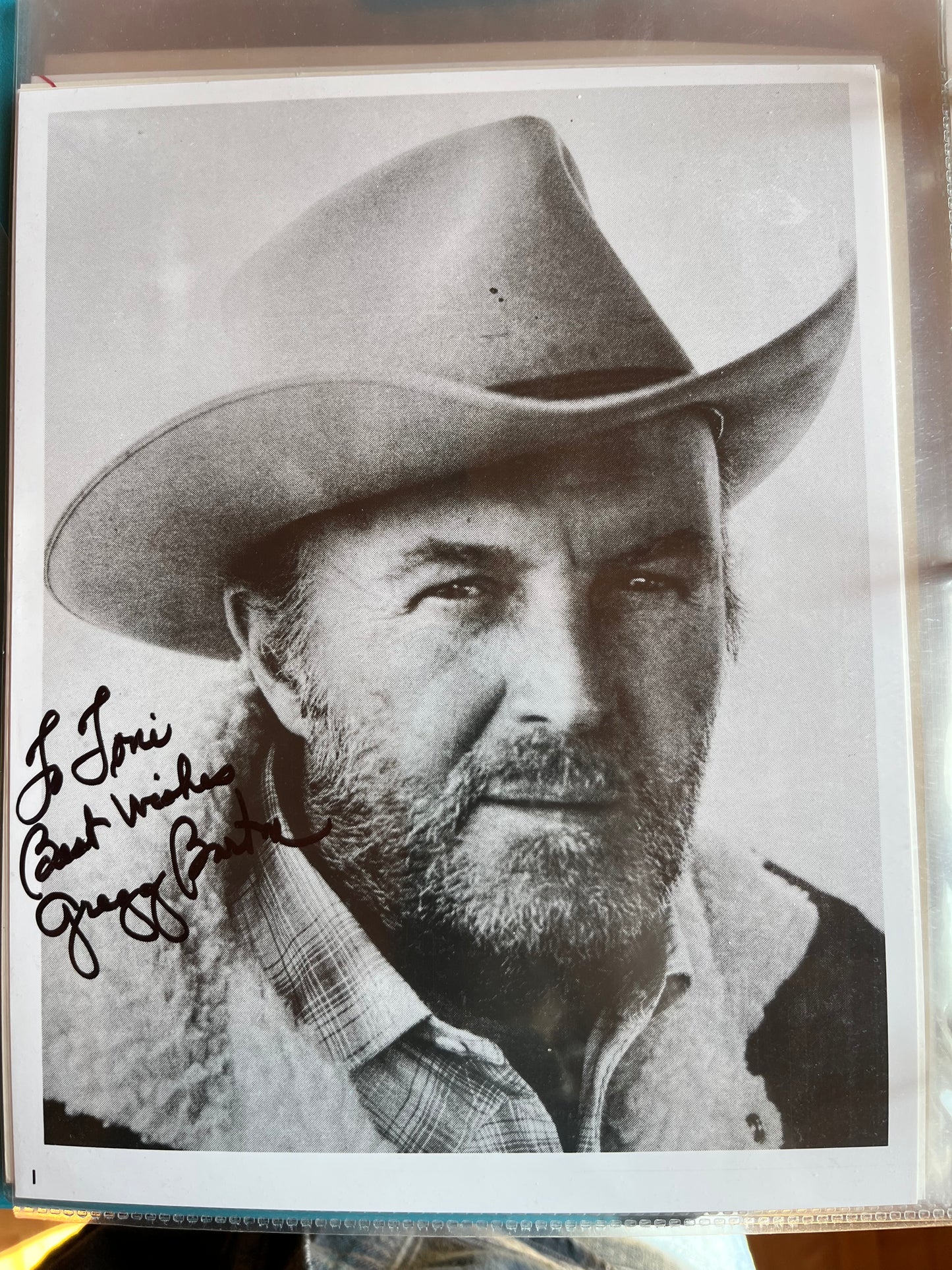 GREGG BARTON (The Gene Autry TV Show) autograph