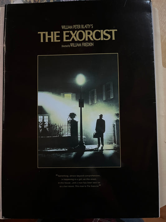 LINDA BLAIR, The Exorcist, anniversary pressbook, autograph