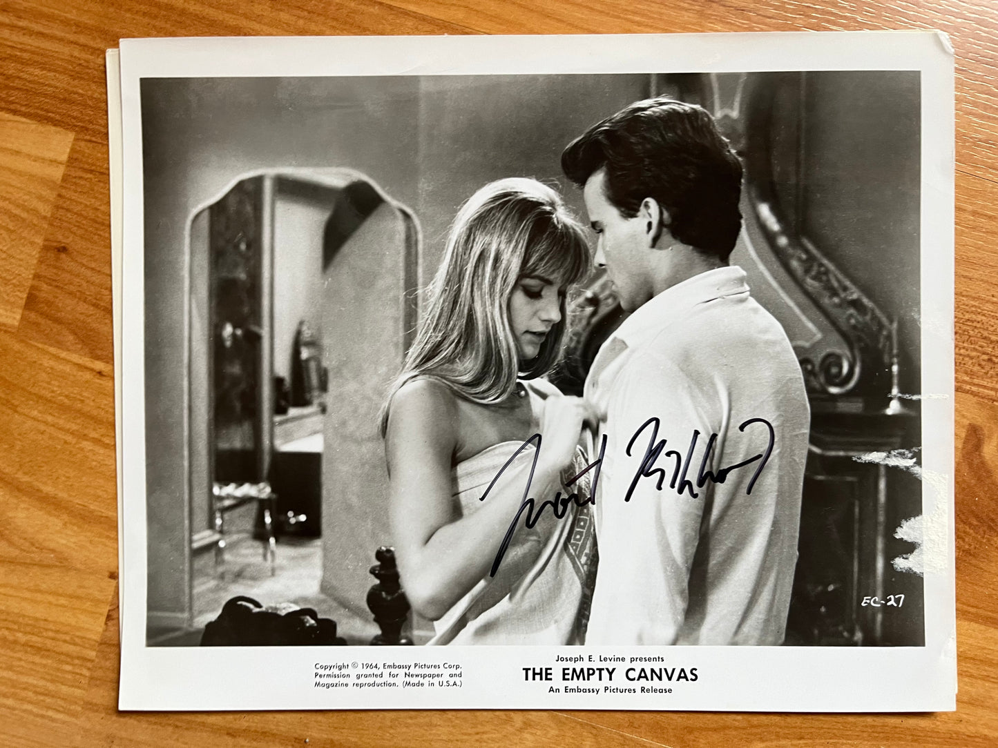 HORST BUCHHOLZ, The Empty Canvas (1965), autograph