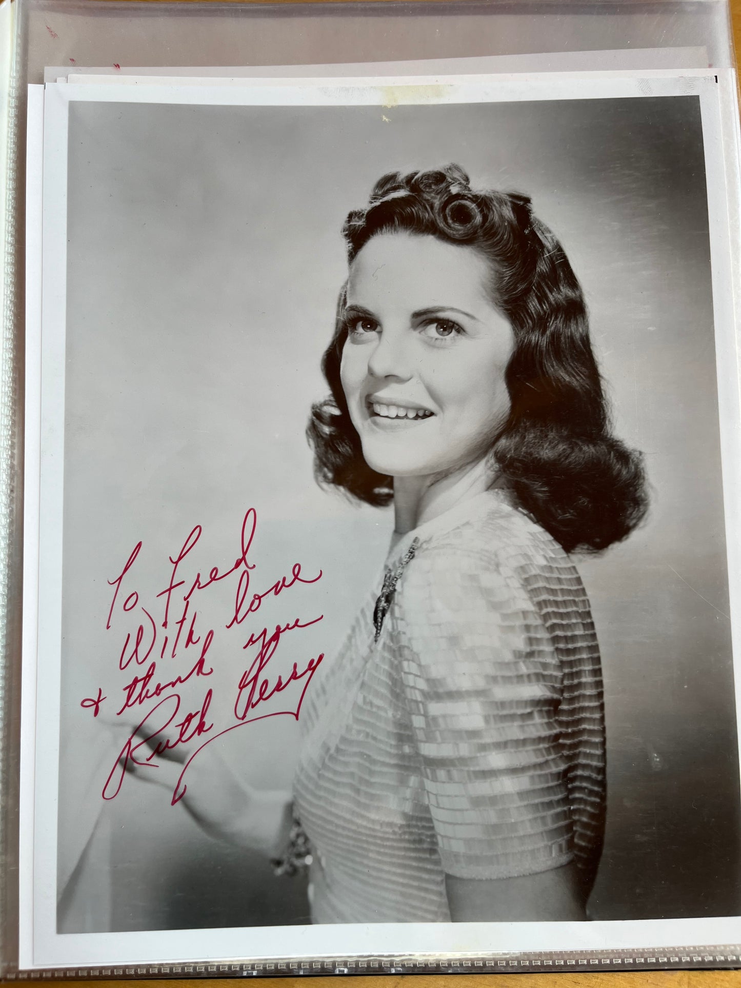 RUTH TERRY, actress, autograph