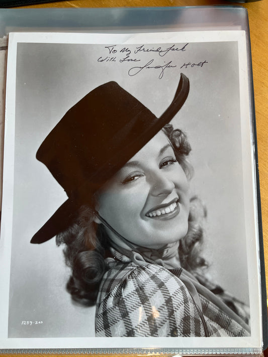 JENNIFER HOLT, cowboy star, autograph