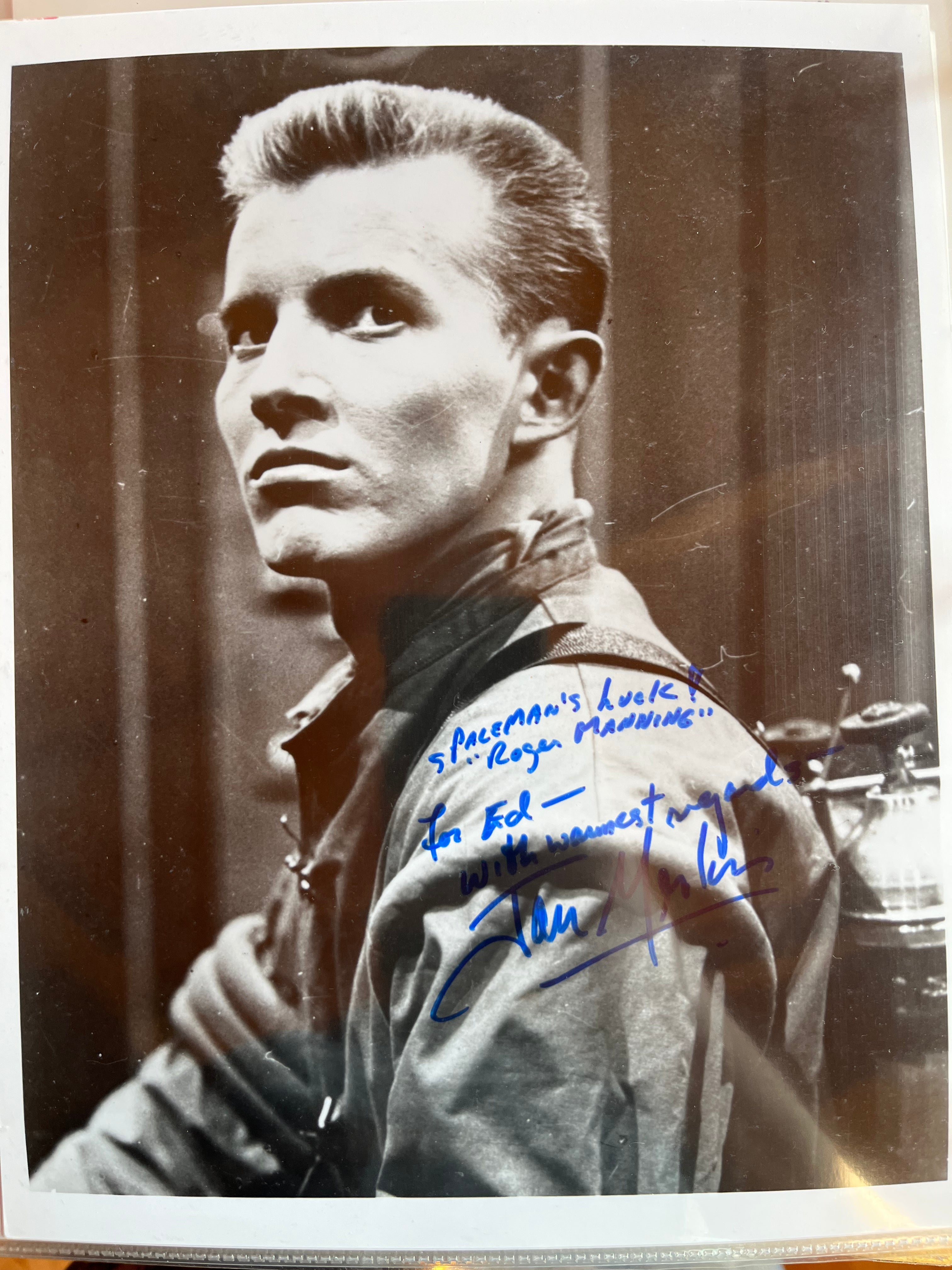 Jan Merlin JAN MERLIN, star of TV's TOM CORBETT, SPACE CADET, autograph ...