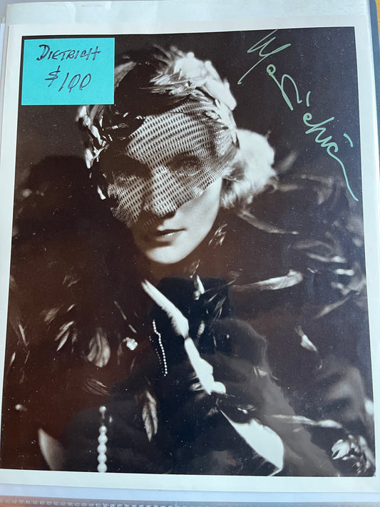 MARLENE DIETRICH, actress, autograph