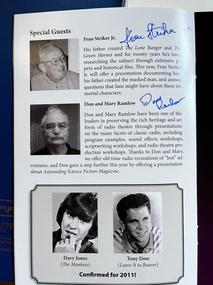 MANC Program Guide, Dawn Wells, Roy Thinnes, 10 autographs!!!