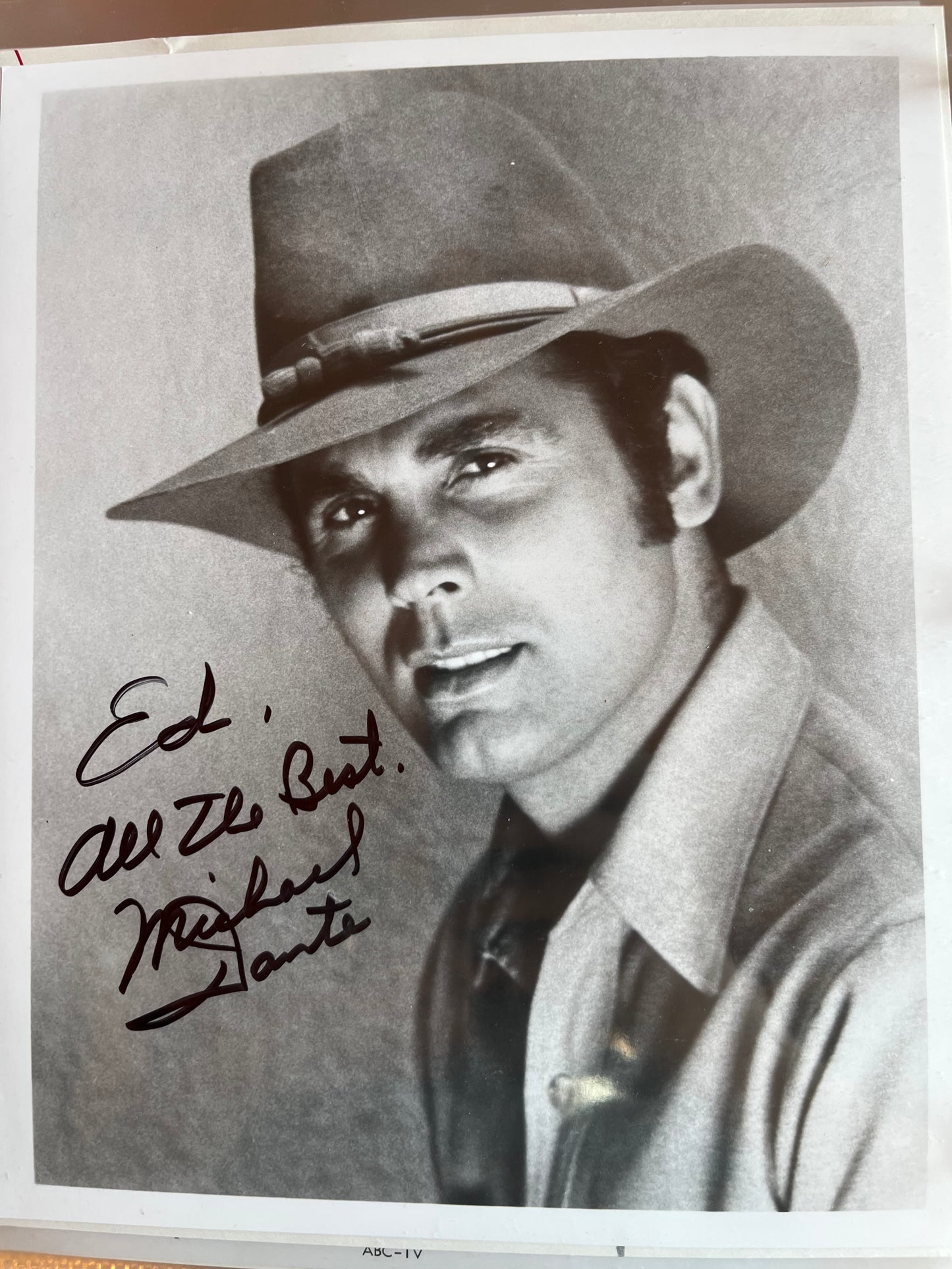 MICHAEL DANTE, actor, autograph