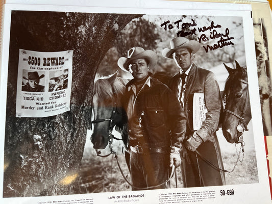 RICHARD MARTIN, Law of the Badlands (1950), autograph