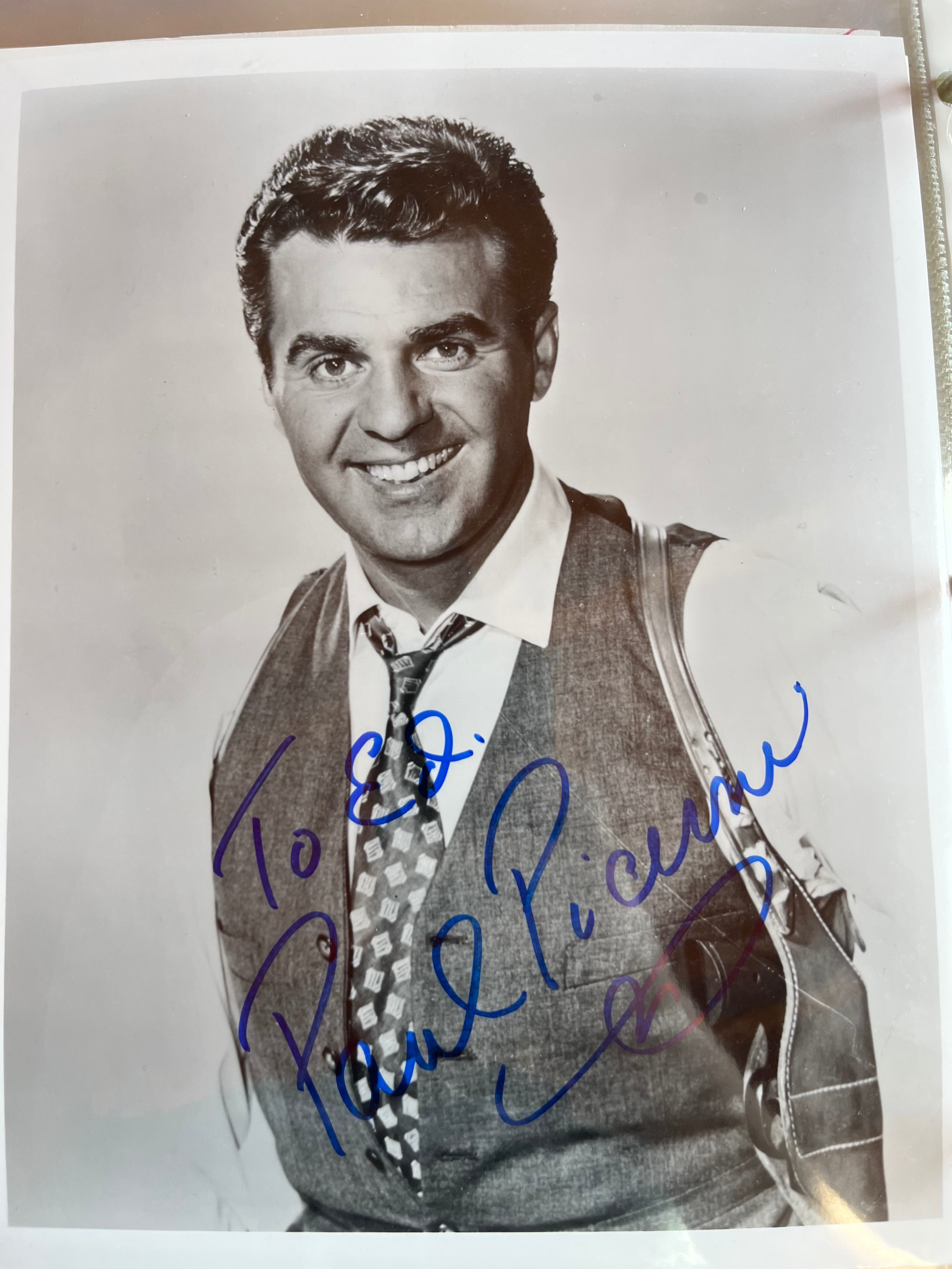PAUL PICERNI, actor from THE UNTOUCHABLES, autograph Williamsburg