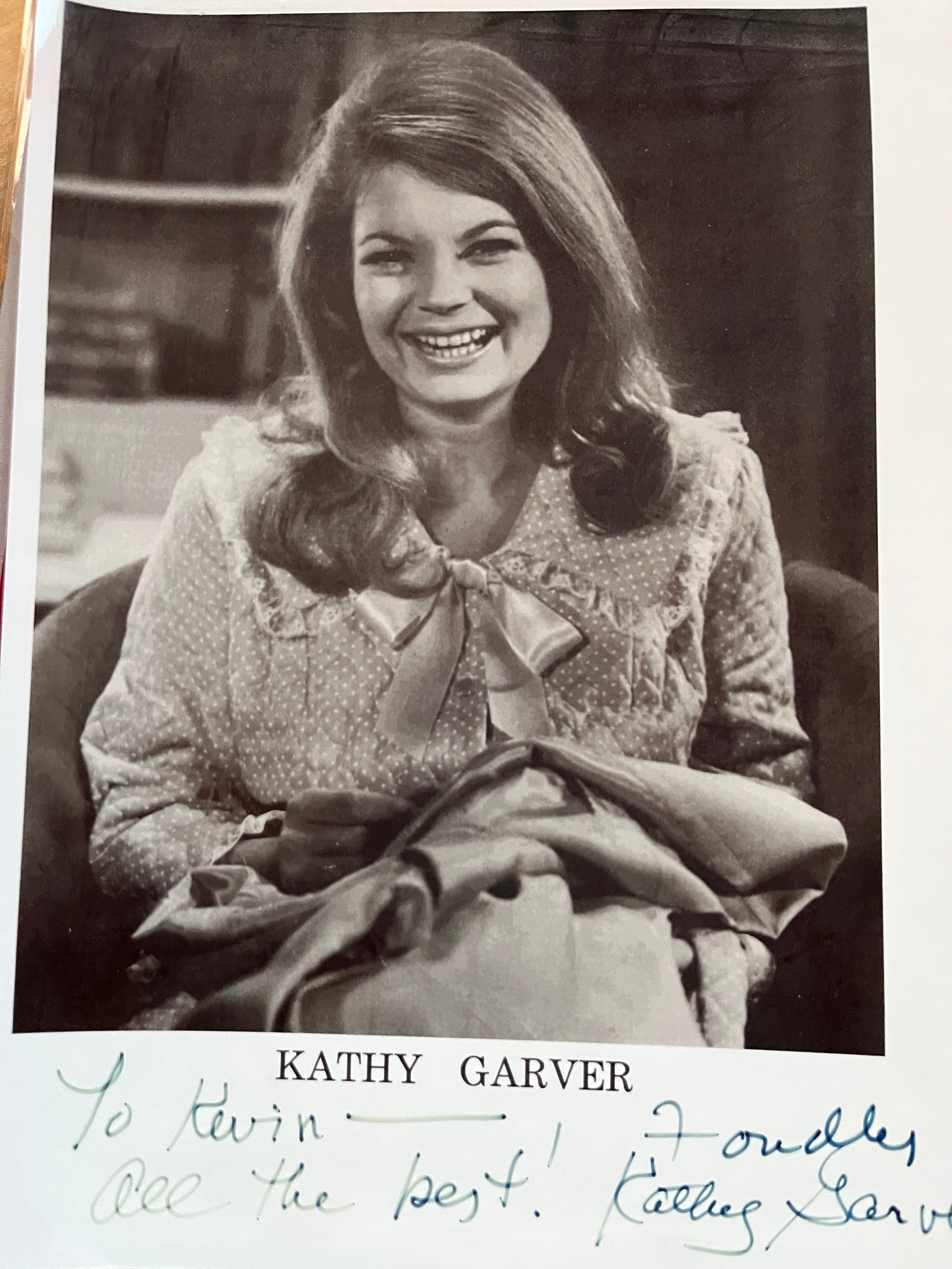 KATHY GARVER, Cissy on TV's A Family Affair, autograph Williamsburg KATHY GARVER, Cissy on TV's A Family Affair, autograph Williamsburg