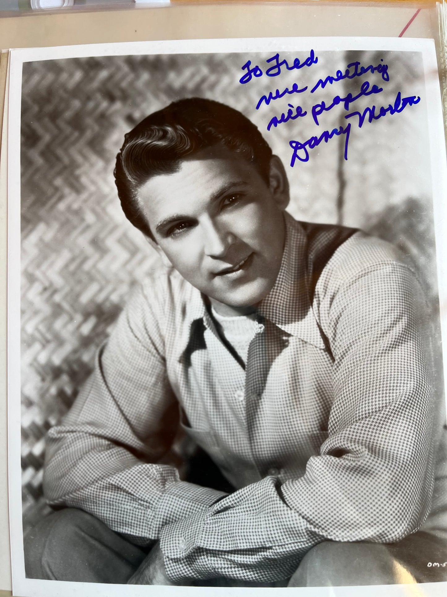DANNY MORTON, actor, autograph