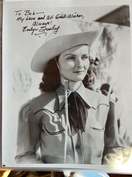 EVELYN FINLEY, actress, autograph