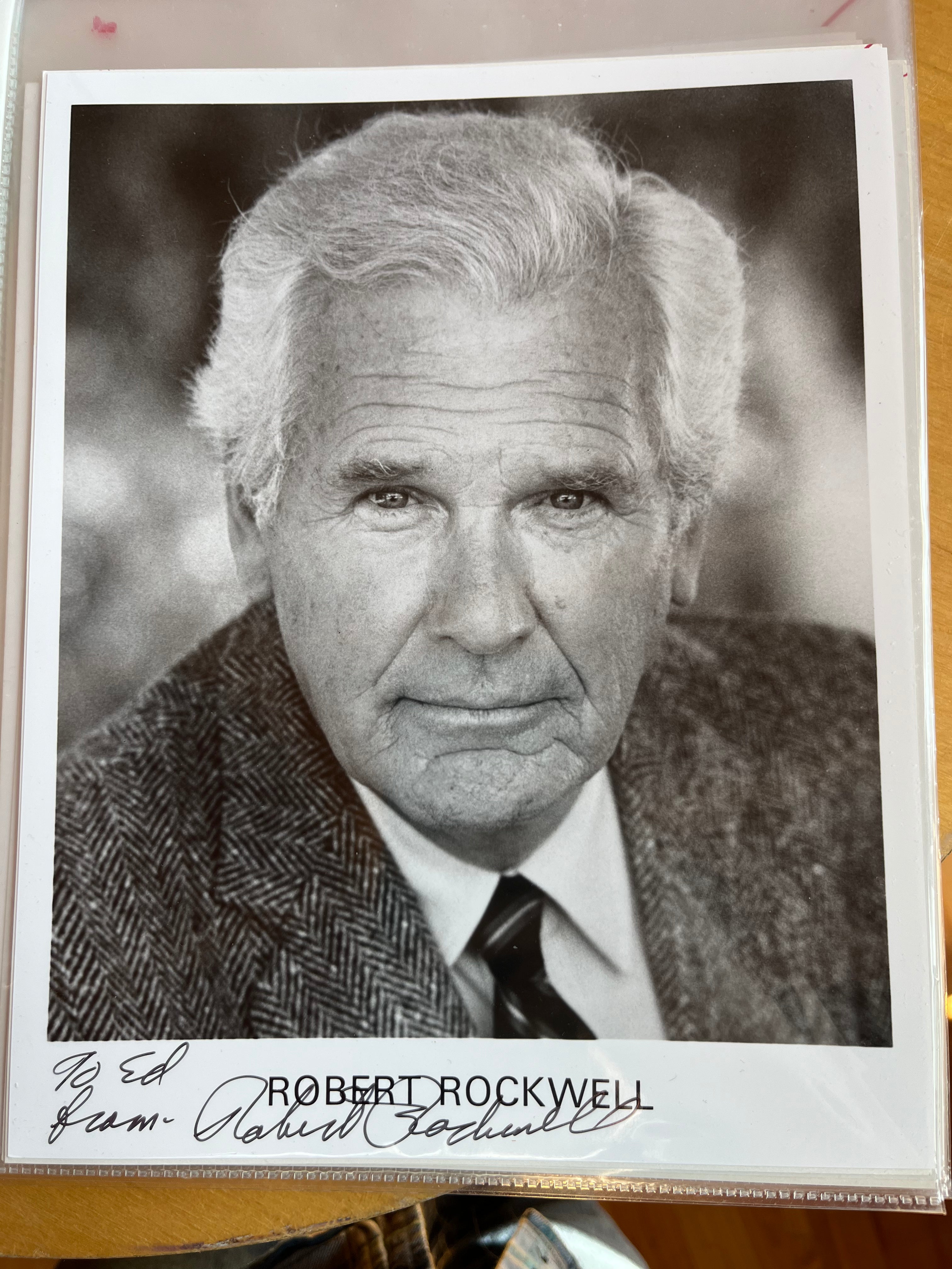 Robert Rocks Signed ROBERT ROCKWELL, actor, autograph – Williamsburg Nostalgia Fest