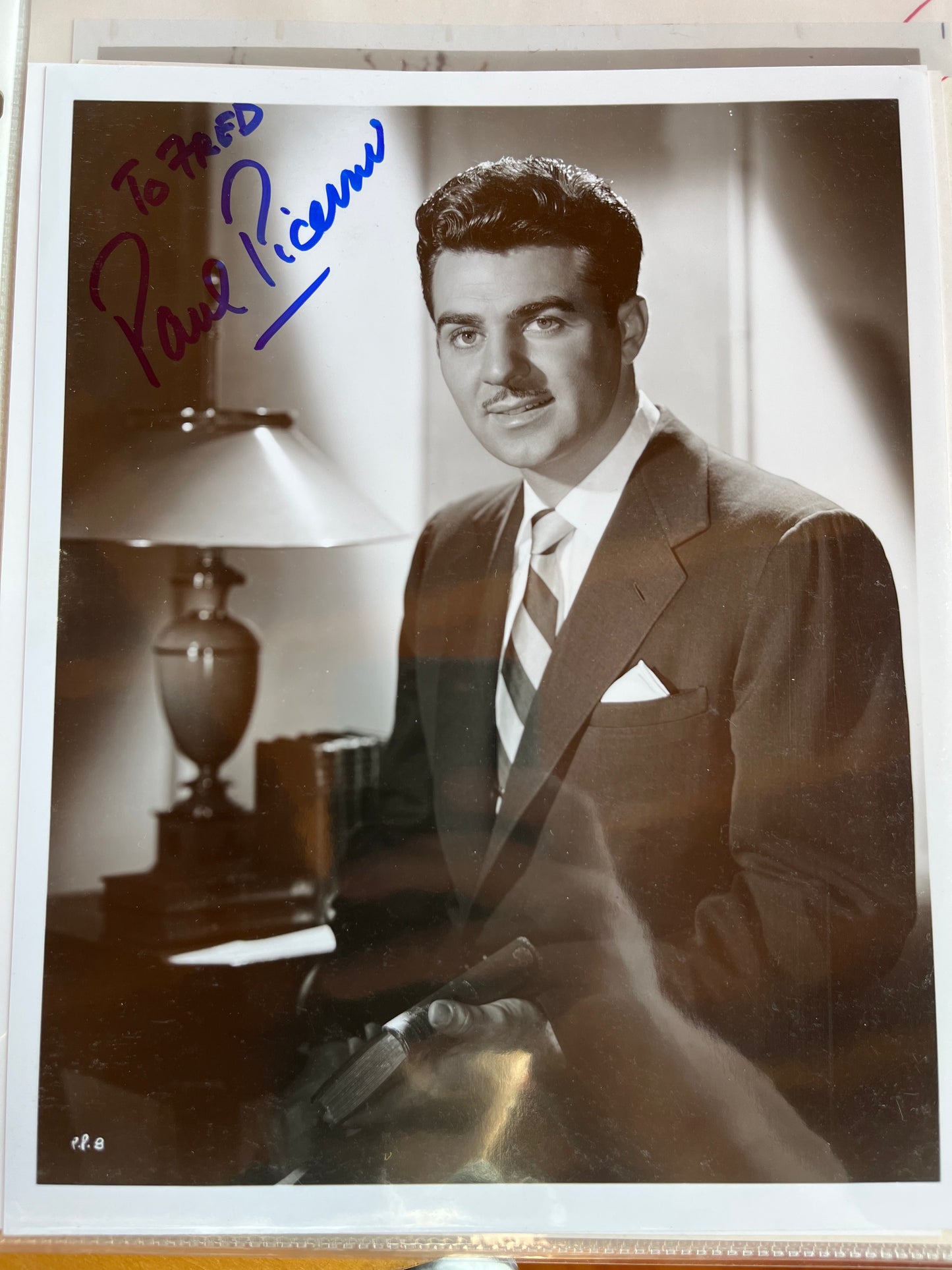 PAUL PICERNI, actor, autograph