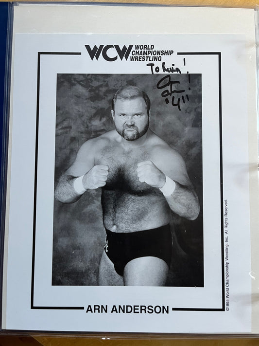 ARN ANDERSON, WCW Wrestler, autograph