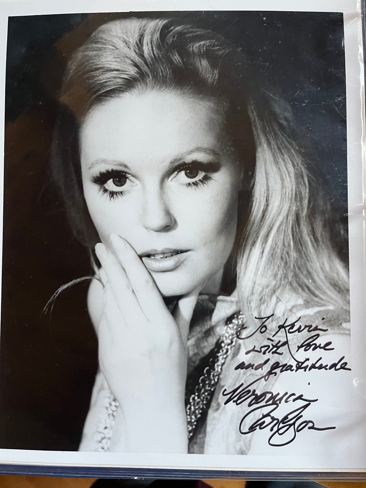 Veronica Carlson, Hammer horror actress, autograph