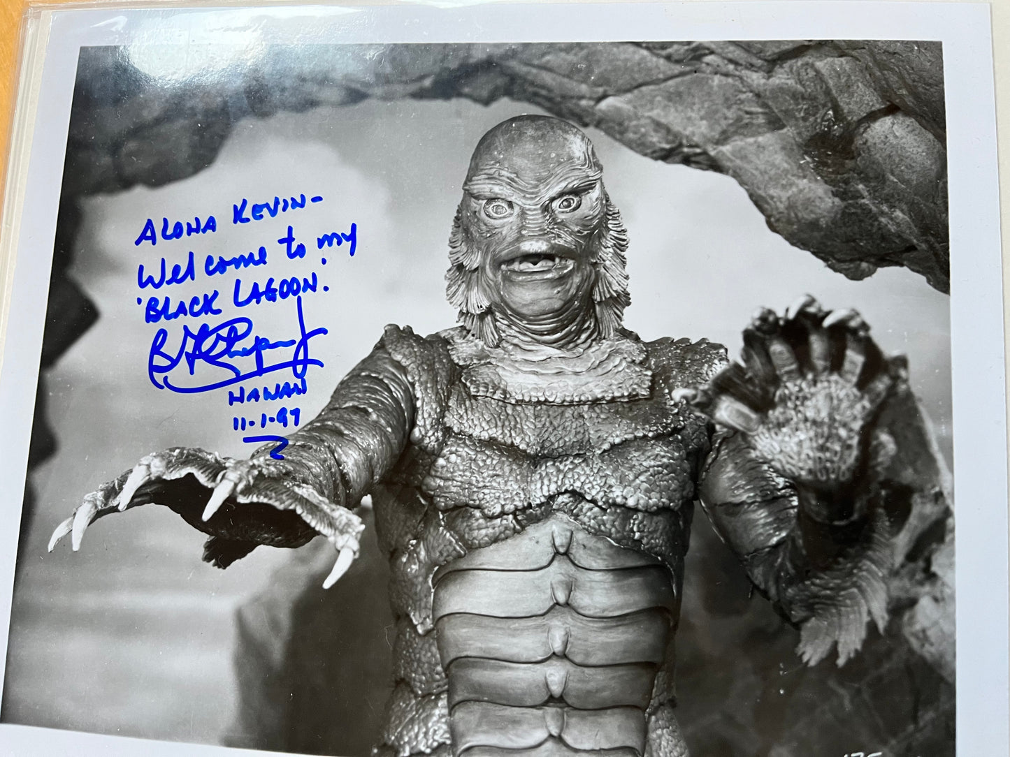 BEN CHAPMAN, Creature from the Black Lagoon, autograph