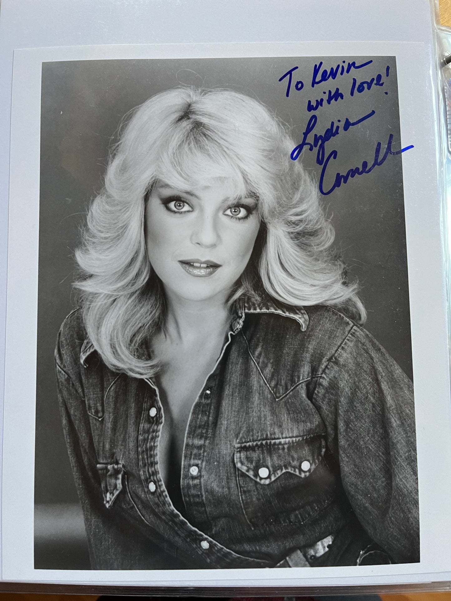 LYDIA CORNELL, Too Close for Comfort, autograph