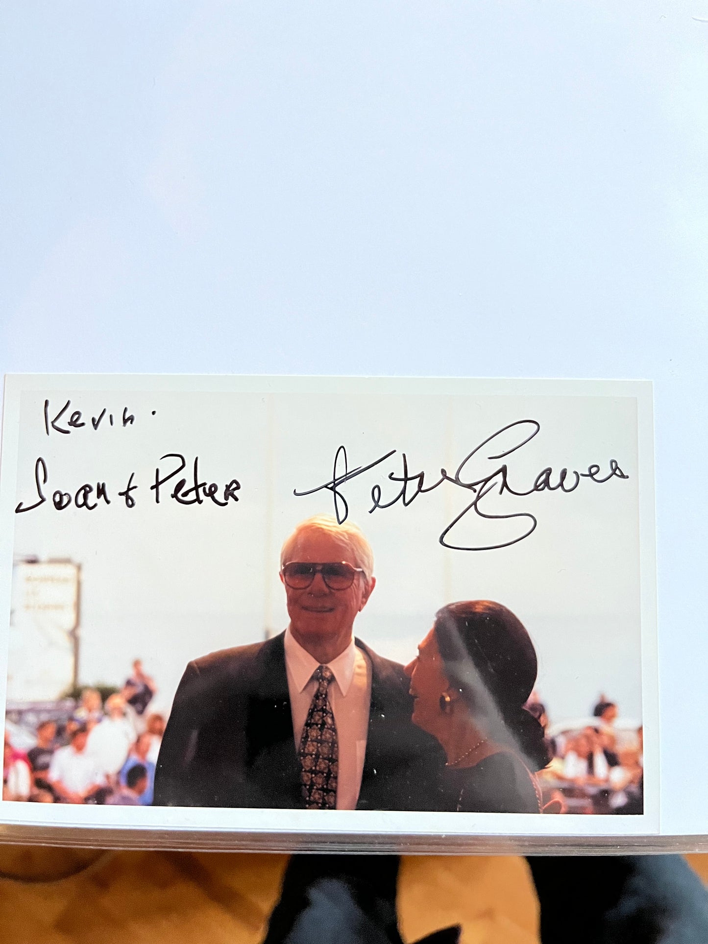 PETER GRAVES, Mission Impossible, Airplane, autograph