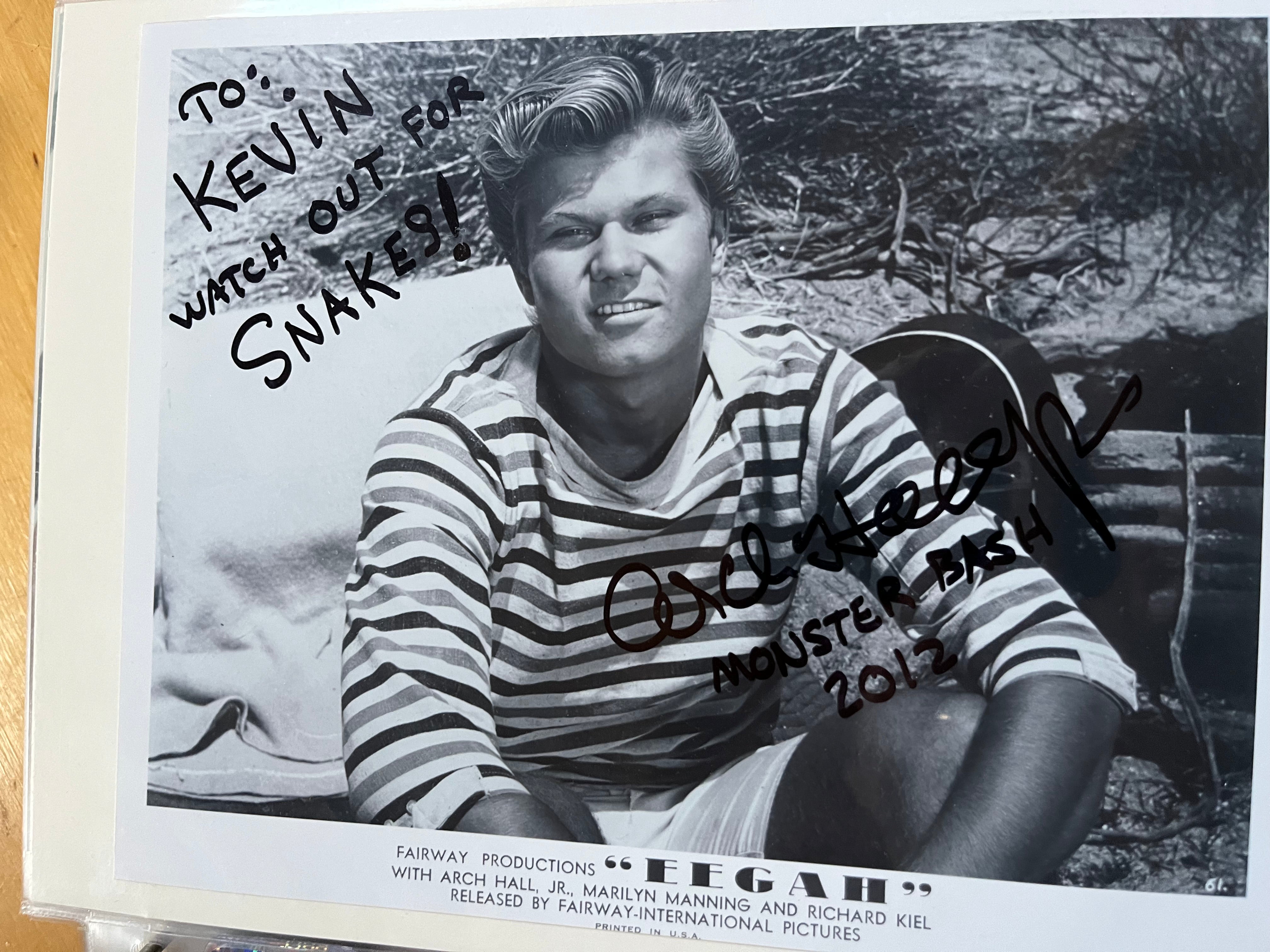 Archie Hall Jr. Color ARCH HALL, JR., autograph – Williamsburg Nostalgia Fest