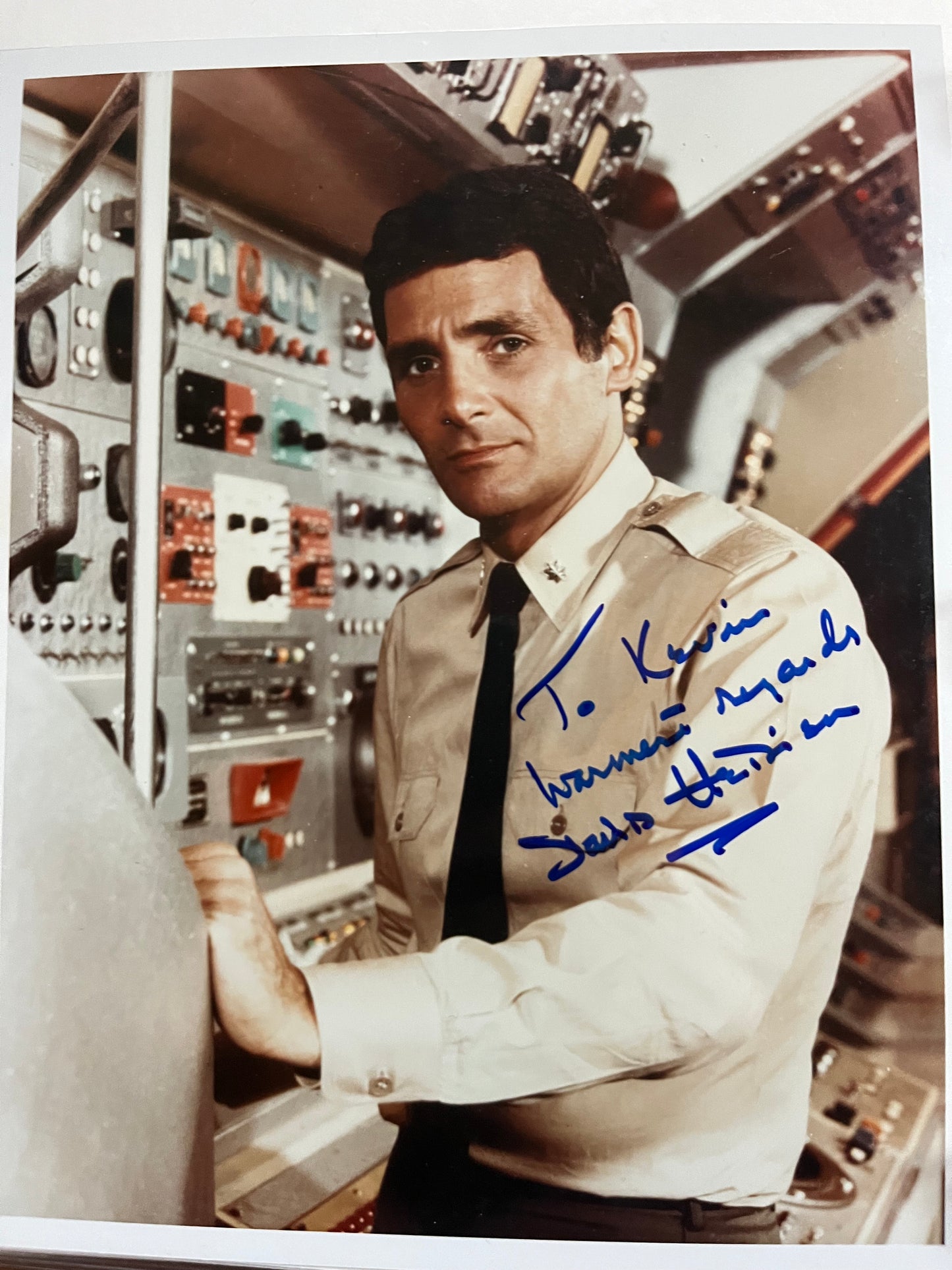 DAVID HEDISON, Voyage to the Bottom of the Sea, autograph
