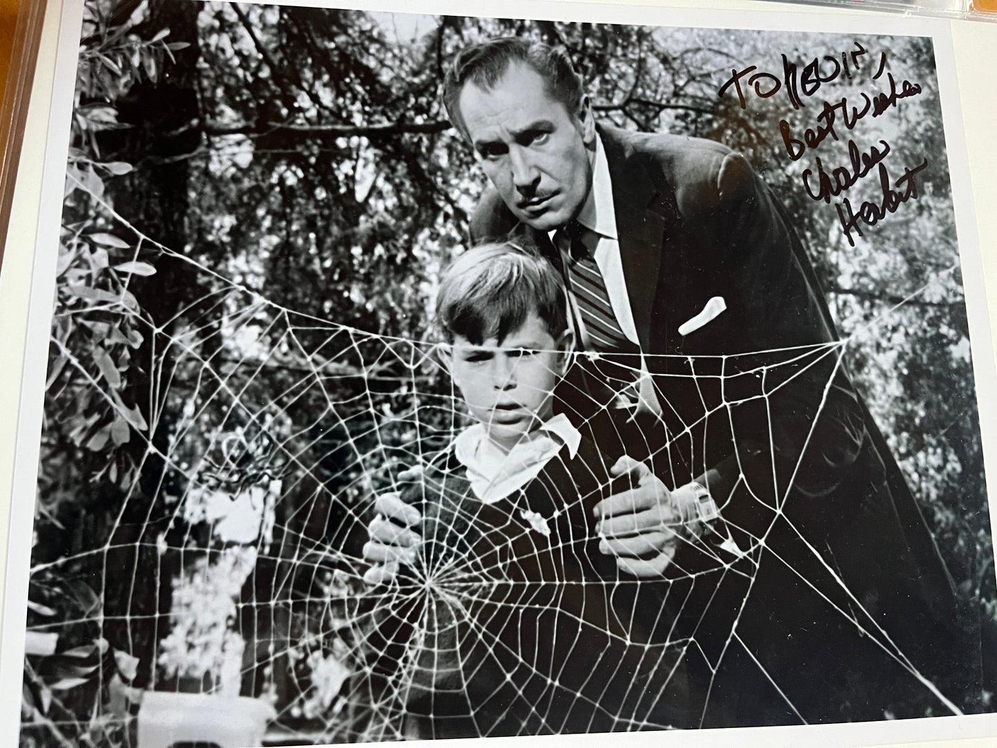 CHARLES HERBERT, The Fly (1958 version), autograph
