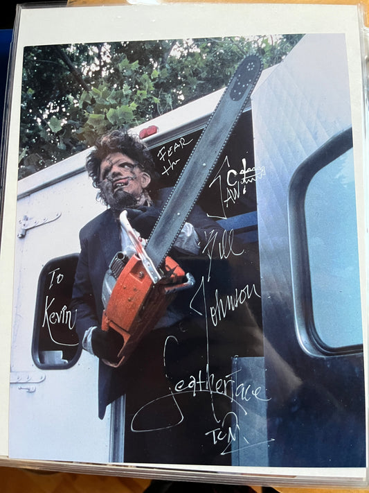 BILL JOHNSON, Leatherface in Texas Chainsaw Massacre, autograph