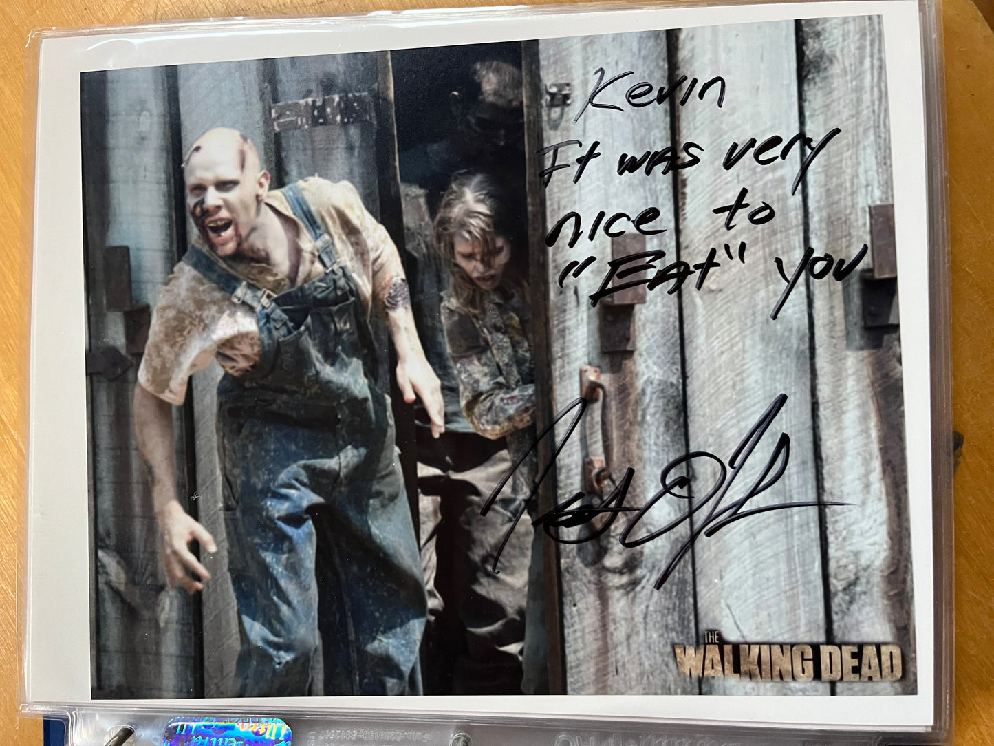 TRISTON JOHNSON, barn walker on The Walking Dead, autograph