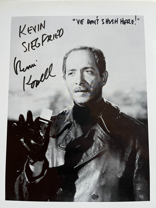 BERNIE KOPELL, arch nemesis on Get Smart, autograph