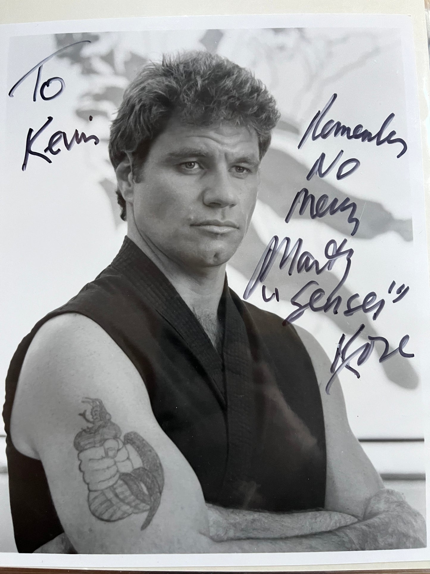 MARTIN KOVE, Cobra Kai, The Karate Kid, autograph