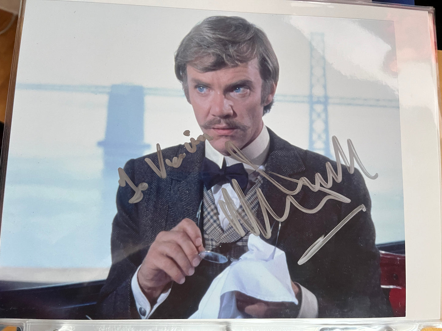 MALCOLM McDOWELL, Time After Time (1979), autograph