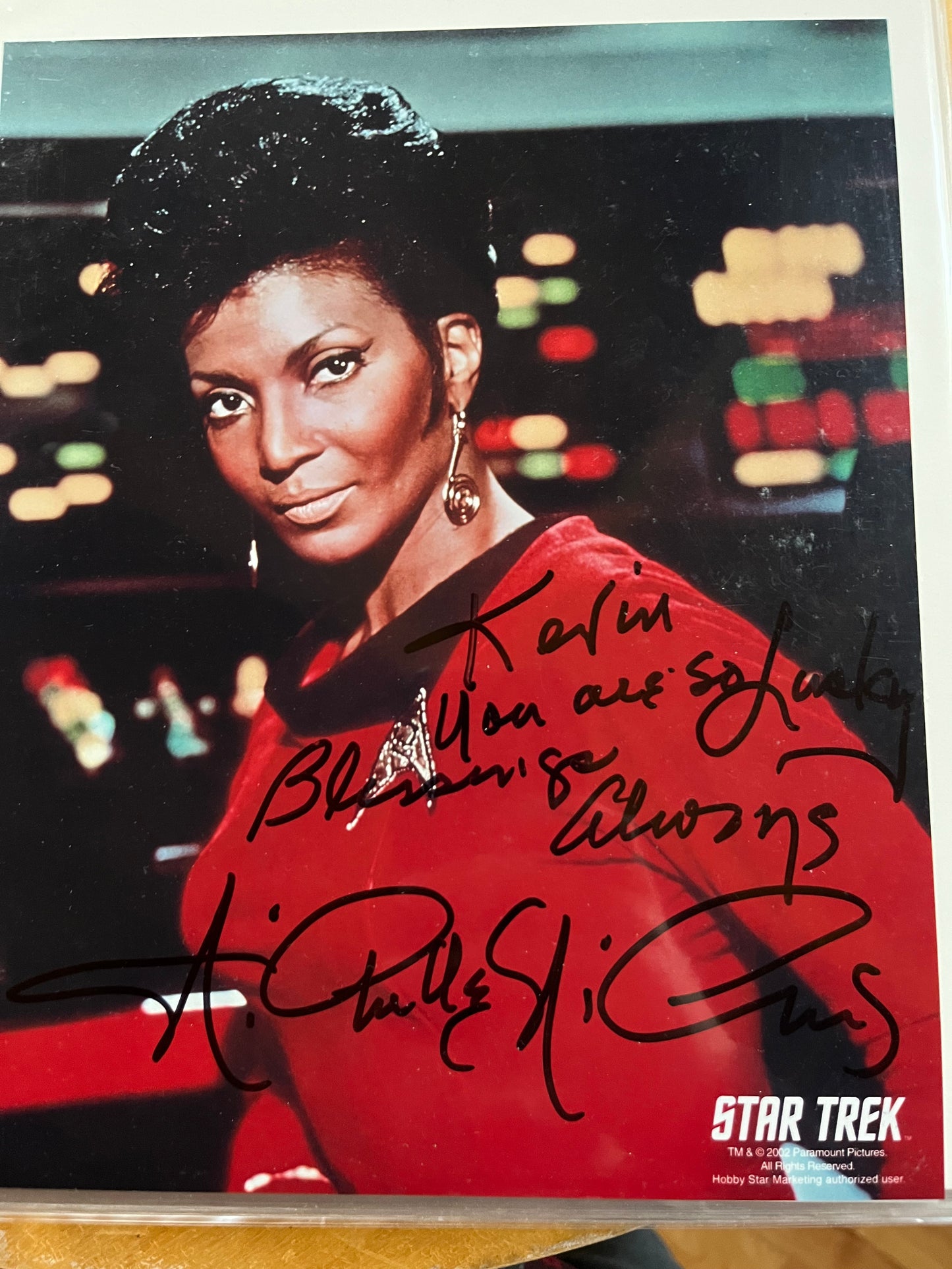 NICHELLE NICHOLS, Star Trek, autograph