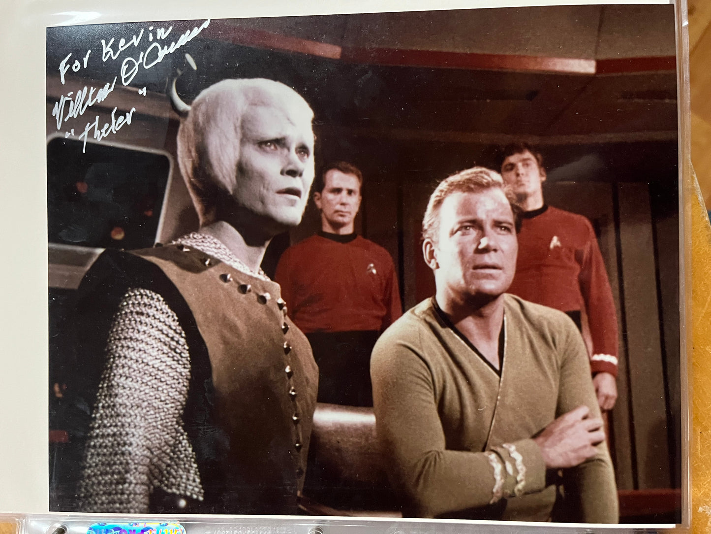 WILLIAM O'CONNELL, Star Trek, autograph