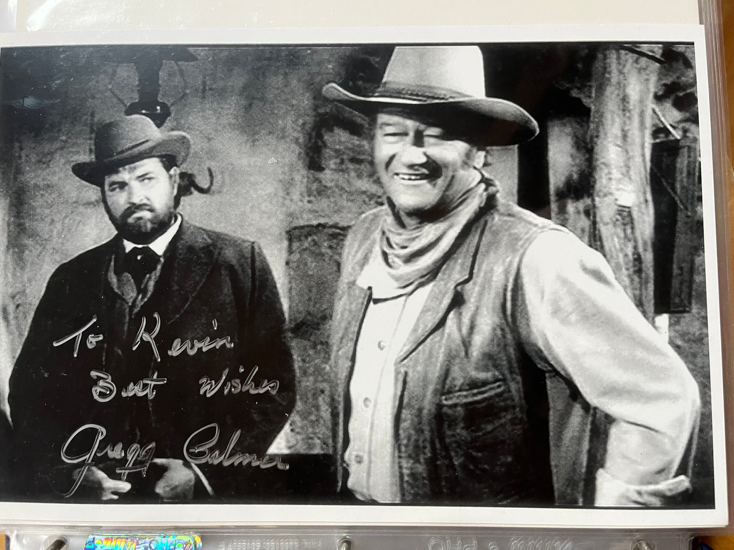 GREGG PALMER, cowboy star, autograph