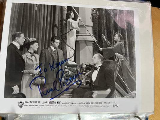 PAUL PICERNI, House of Wax (1953), autograph