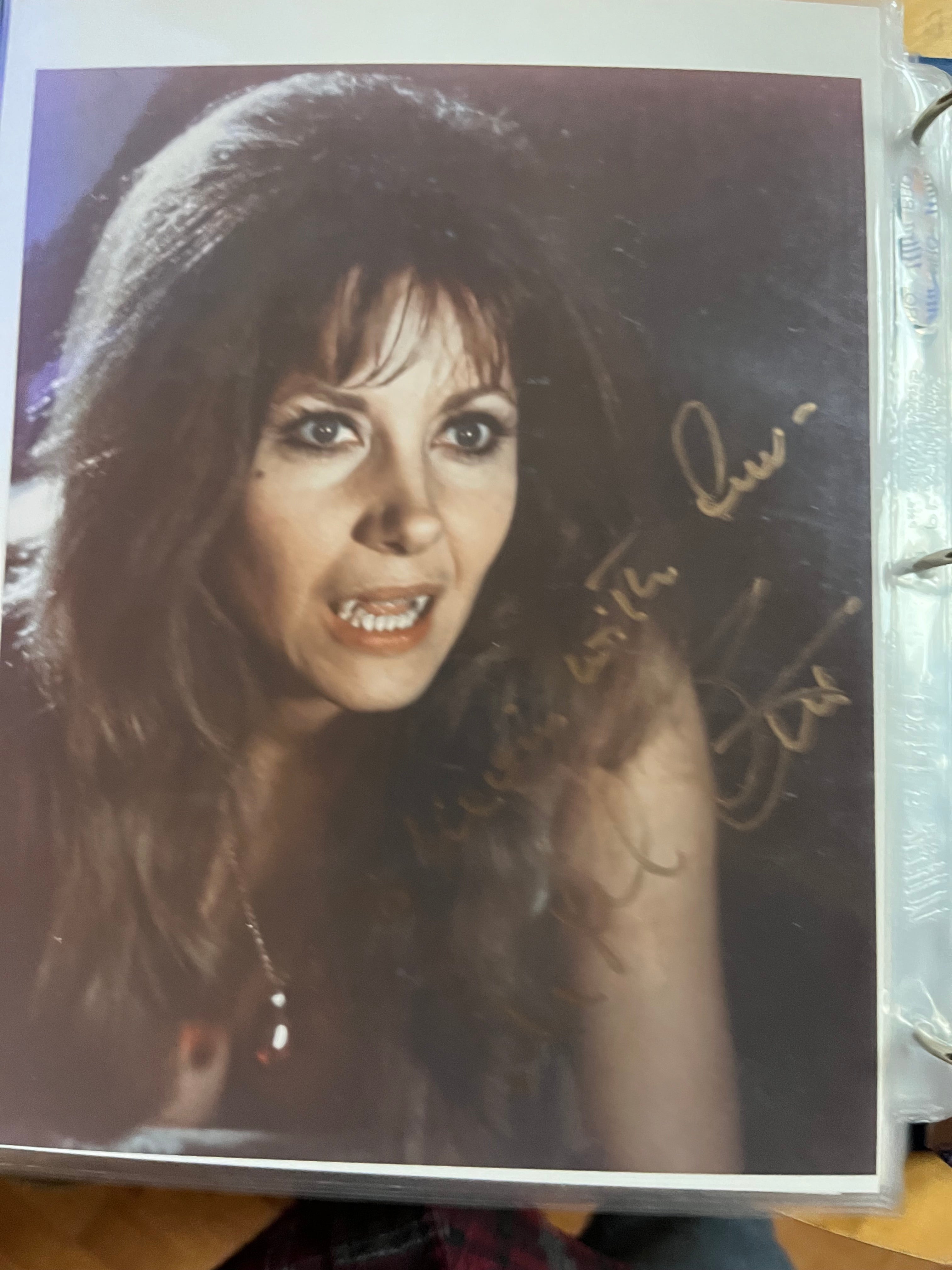 Inrid Pitt INGRID PITT, Hammer horror actress, autograph – Williamsburg Nostalgia Fest