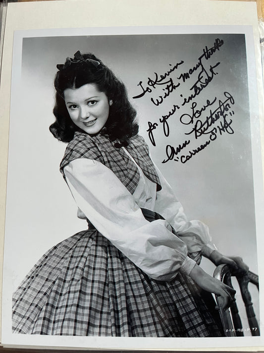 ANN RUTHERFORD from GONE WITH THE WIND, autograph